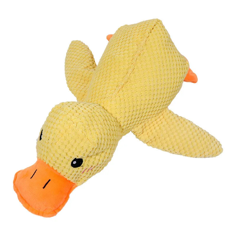 Little Yellow Duck Dog Toy Plush Companion Sleep Bite Resistant Grind Teeth
