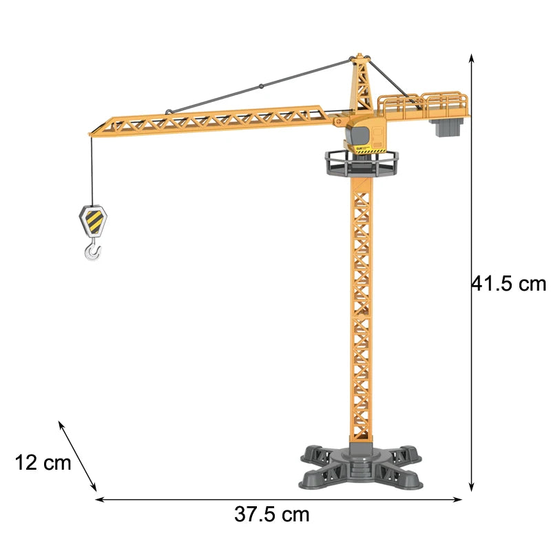 Engineering Diecast Tower Crane Forklift Bulldozer Excavator Vehicle Model