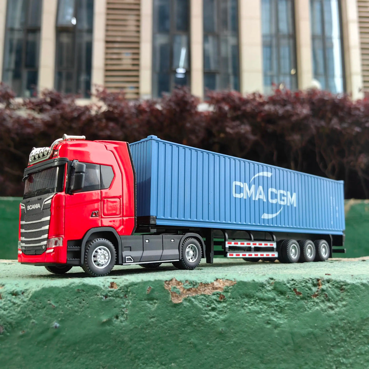 1 50 Simulation Large Truck Toy Car Model Alloy Diecast Transport Container