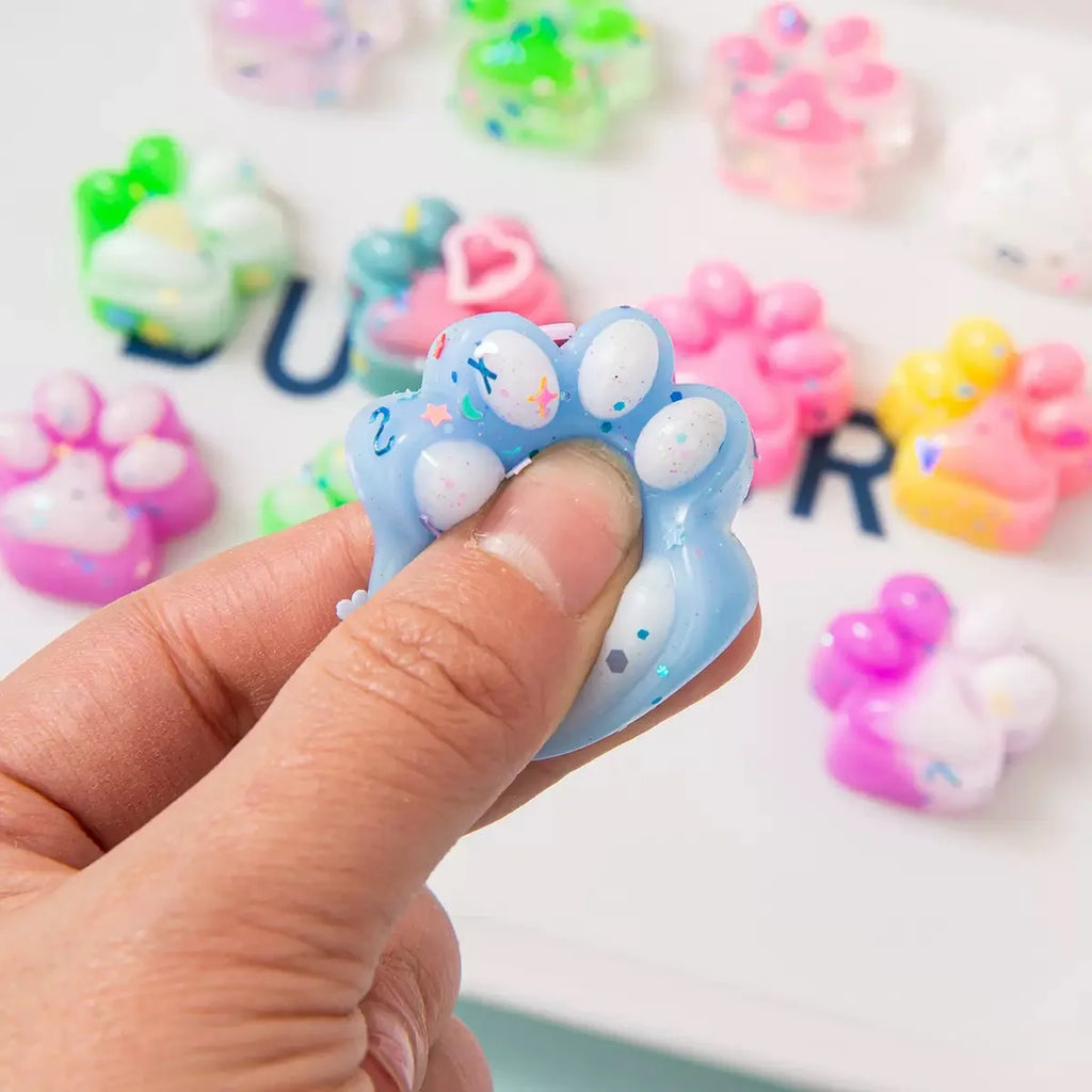 10Pcs Mini Cute Cat Claw Plush Stress Relief Toys