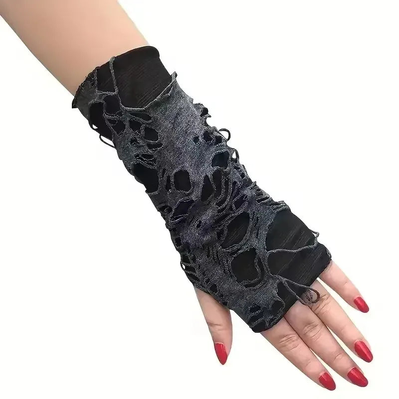 New Hot Sale Fashionable Simple Gothic Fingerless Gloves