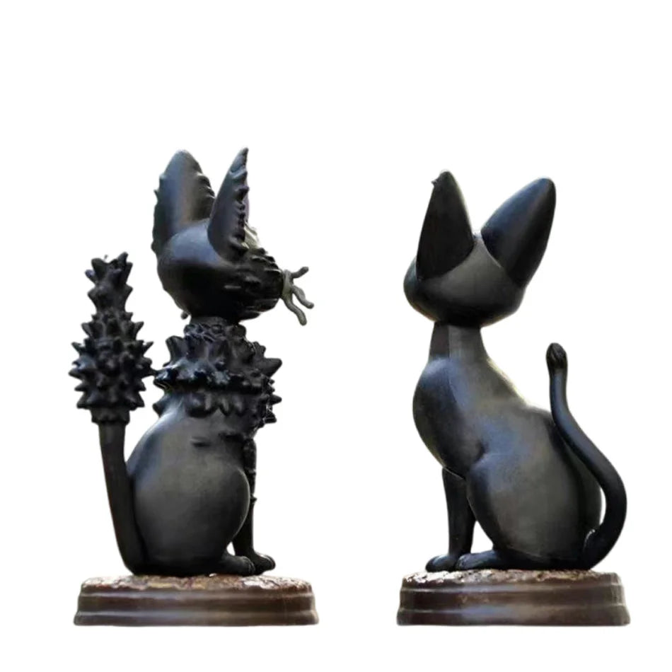 6Pcs Cartoon Black Cat Jiji Gigi Figure Set Anime Collectible