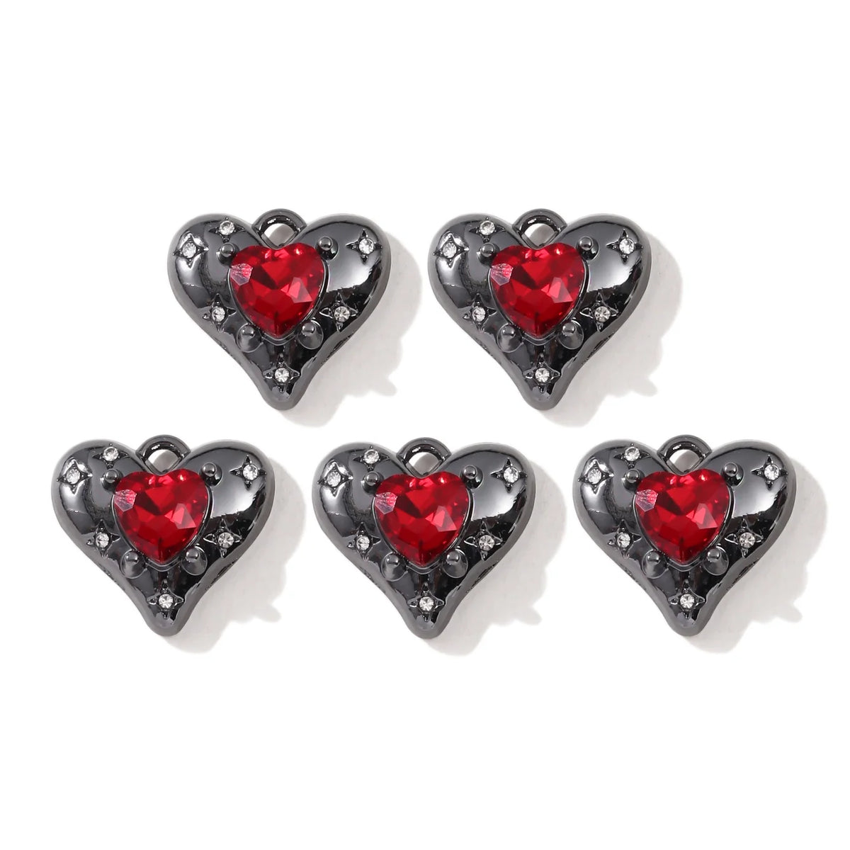 10pcs Dark Gothic Retro Black Butterfly Spider Cross