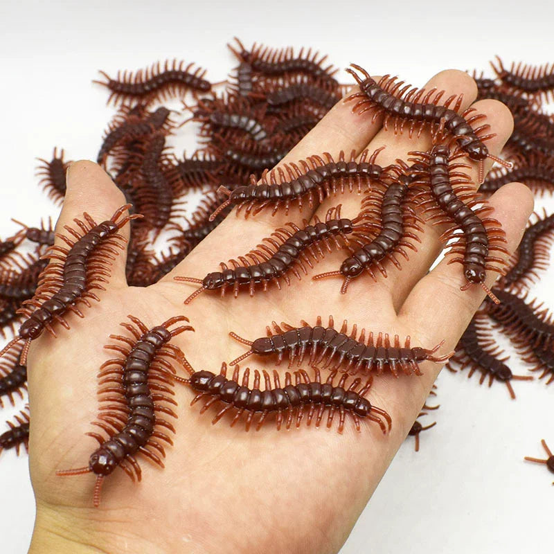 12 48pcs Halloween Simulation Bug Cockroach Spider Centipede Scorpion Plastics