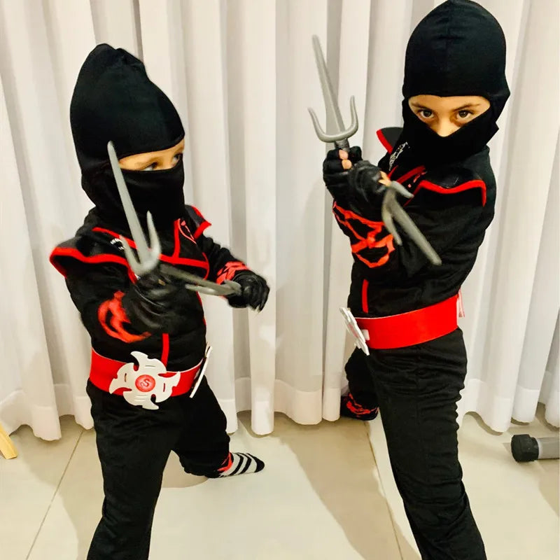 Boys Ninja Deluxe Costume Kung Fu Warrior Outfit
