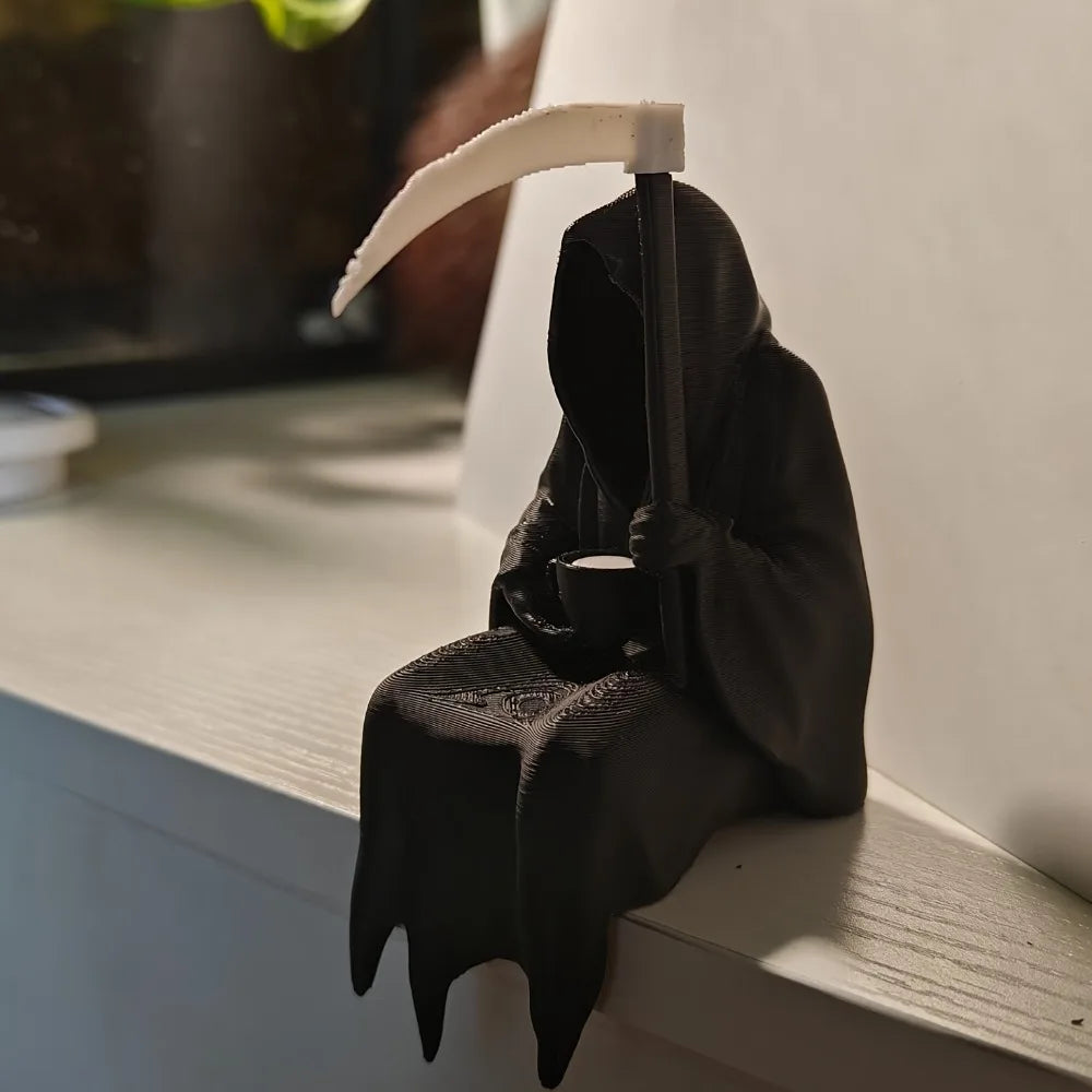 Death also needs a vacation Gothic statue of death dark knight Halloween festival