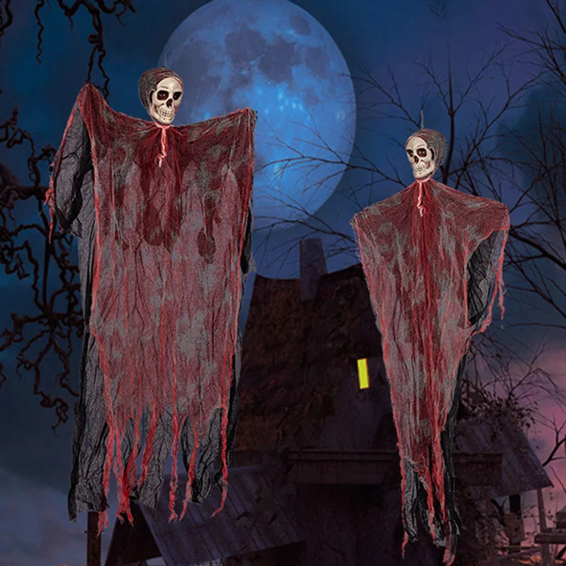 1pc 90CM Halloween Decor Skeleton Ghosts Hanging Decoration Party Bar Scary