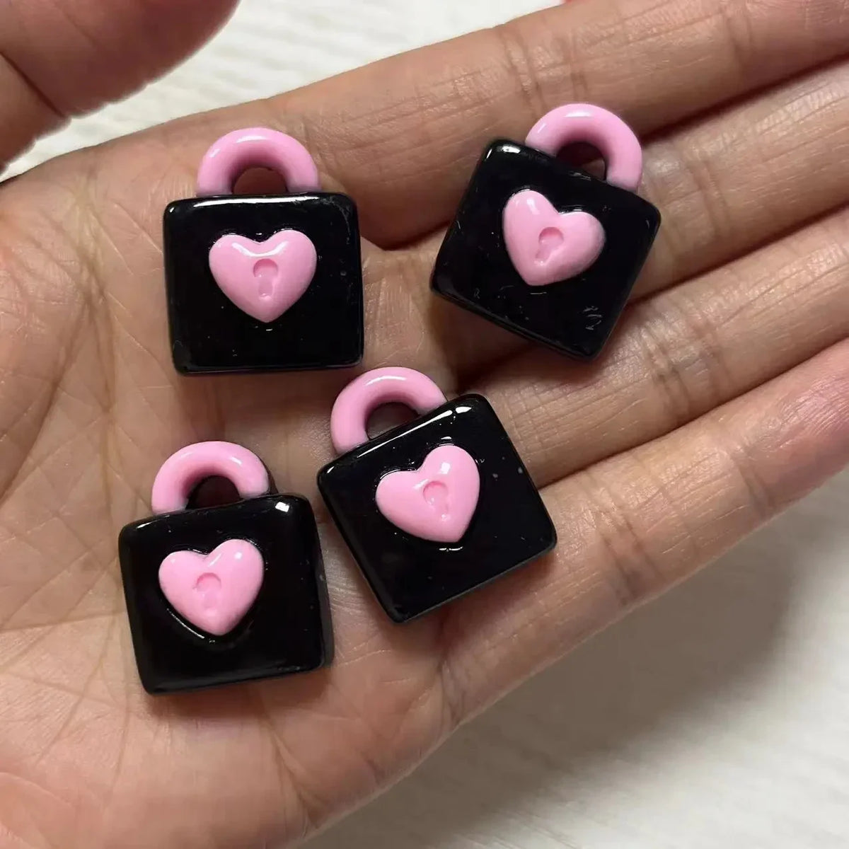 10pcs Macaron Color Skull Bow Skeleton Resin Handmade