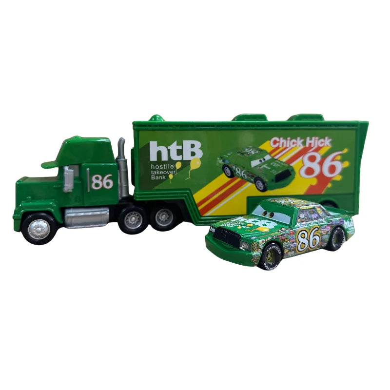 2025 New Pixar Cars Truck Set Lightning Mcqueen Uncle Mike Model Trucks