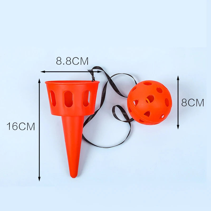 Throwing Catching Game Set Receiving Ball Sensor Trainer Outdoor Toy Children