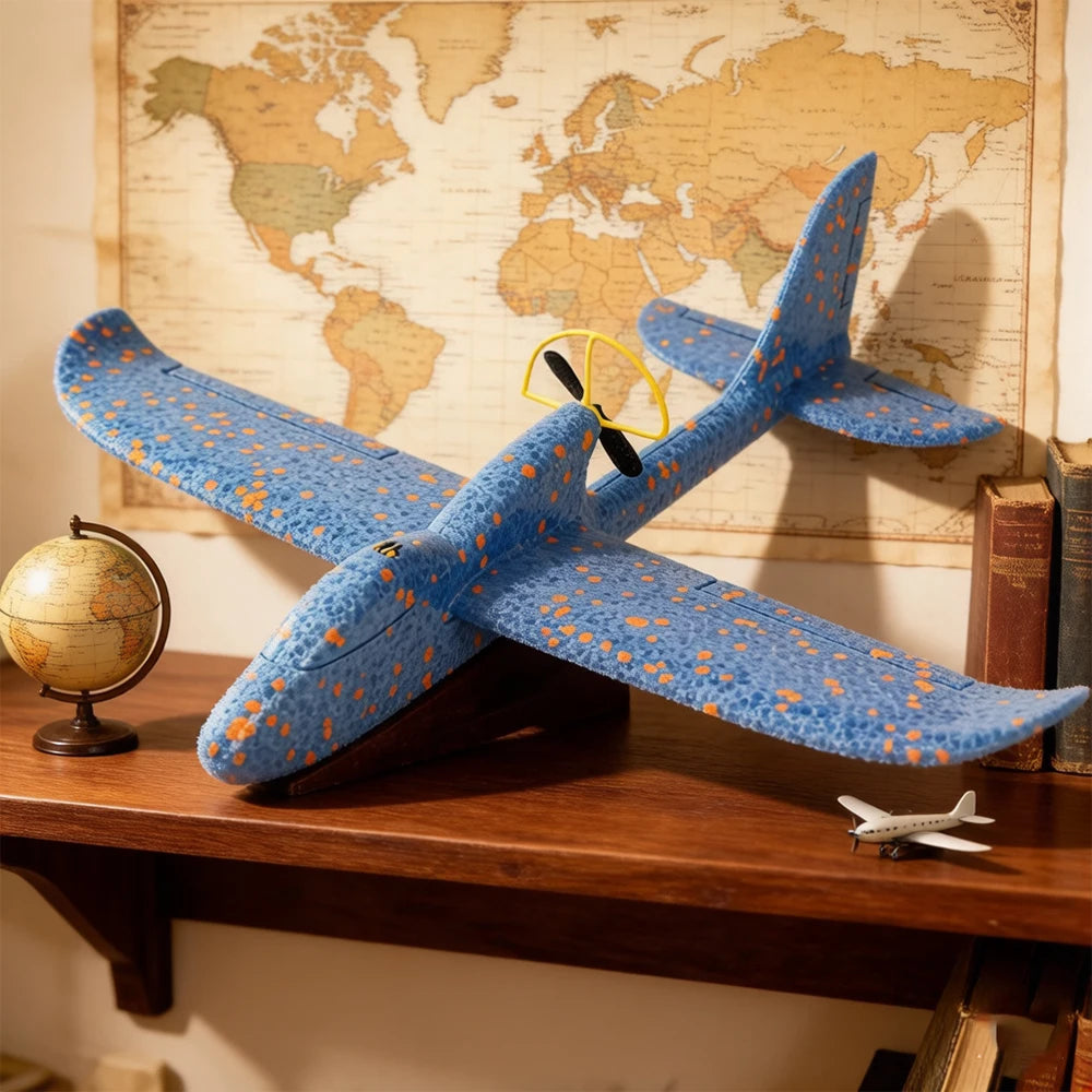 GB Hand Launch Glider Foam Fighter Model Electric Powered Aircraft Toy USB