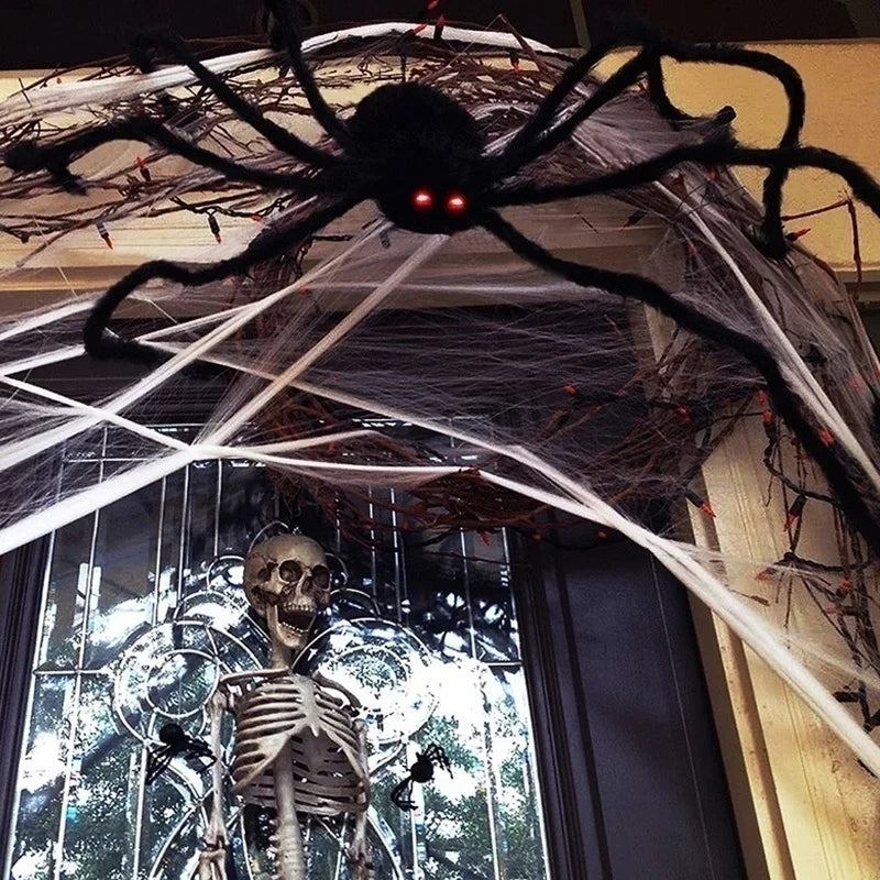 Halloween Big Plush Spider Oversized Soft Decoration
