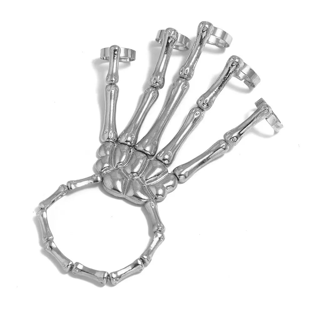 1 Fully Finger Hinged Fearless Warrior Ring, Detachable, with Adjustable Finger Size and Length