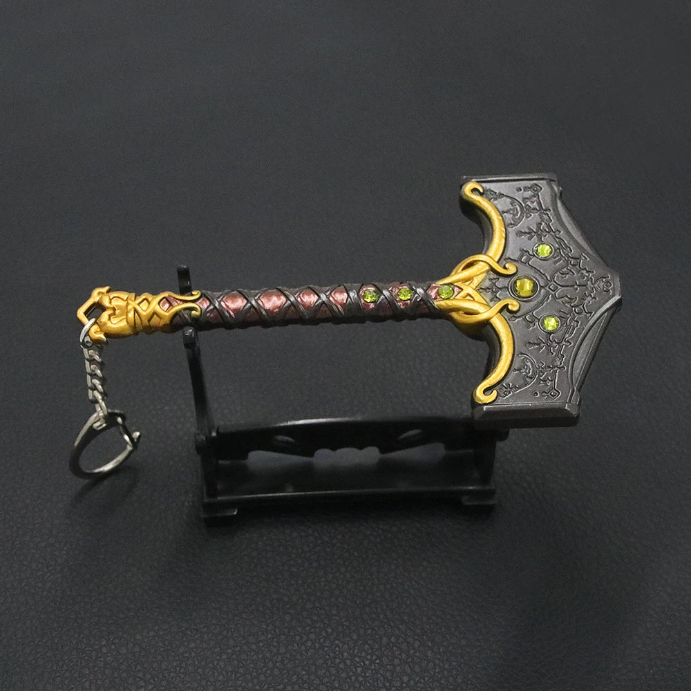 New God of War 5 Ragnarok Keychain Thor's Hammer