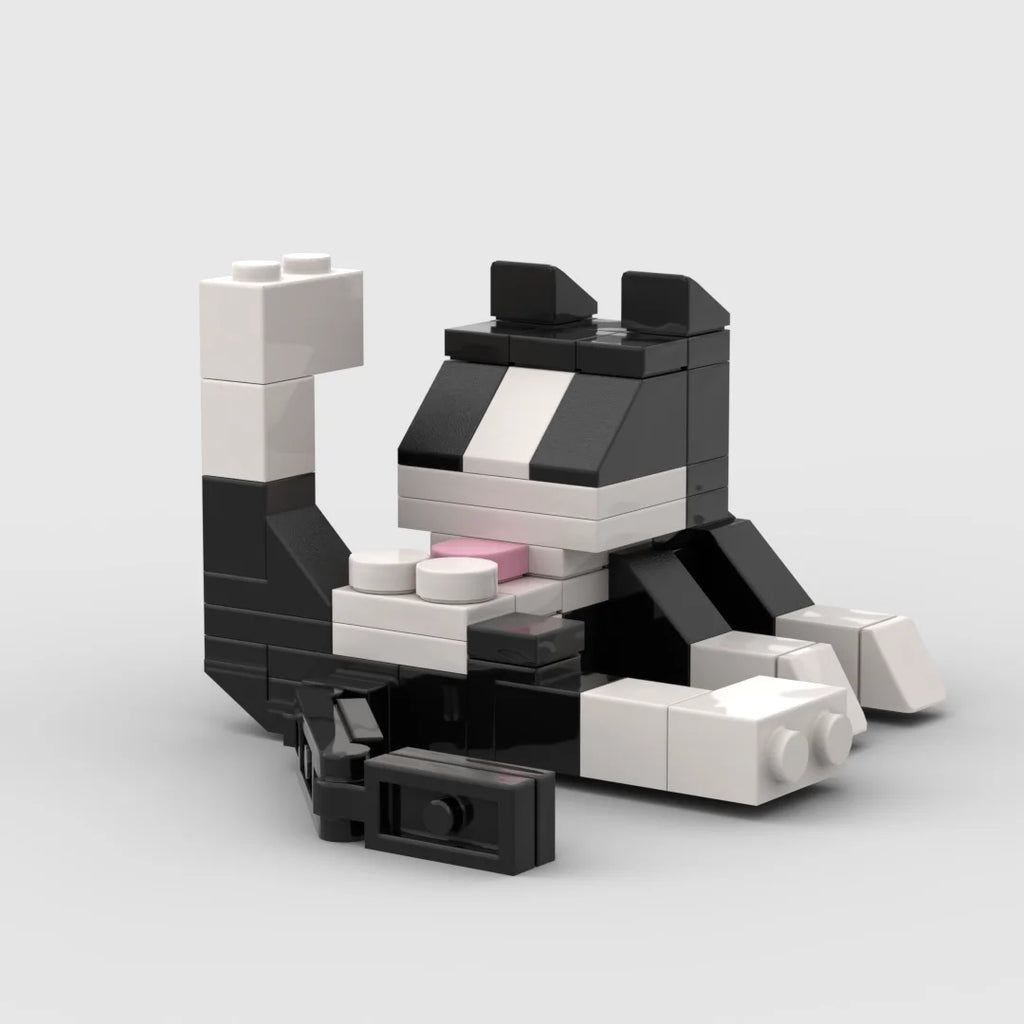 Animal Series 62 Piece MOC Bricks Cat Figures Building