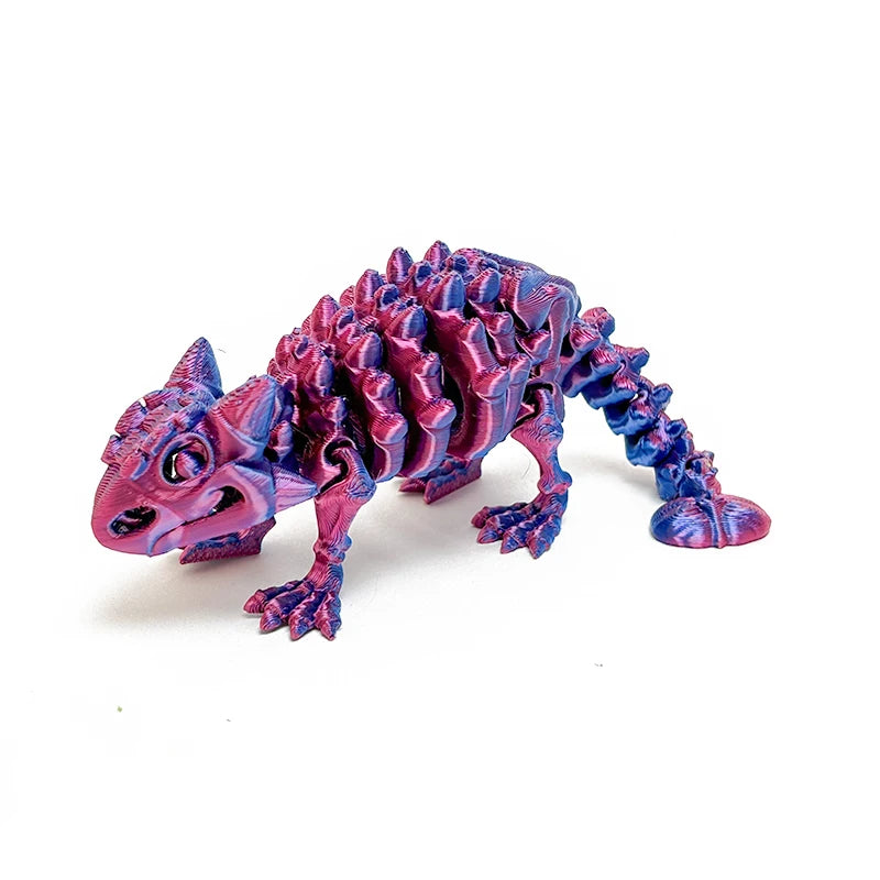 Mini 3D Printed Dinosaur Skeleton Model Movable Joints Velociraptor Decor Office