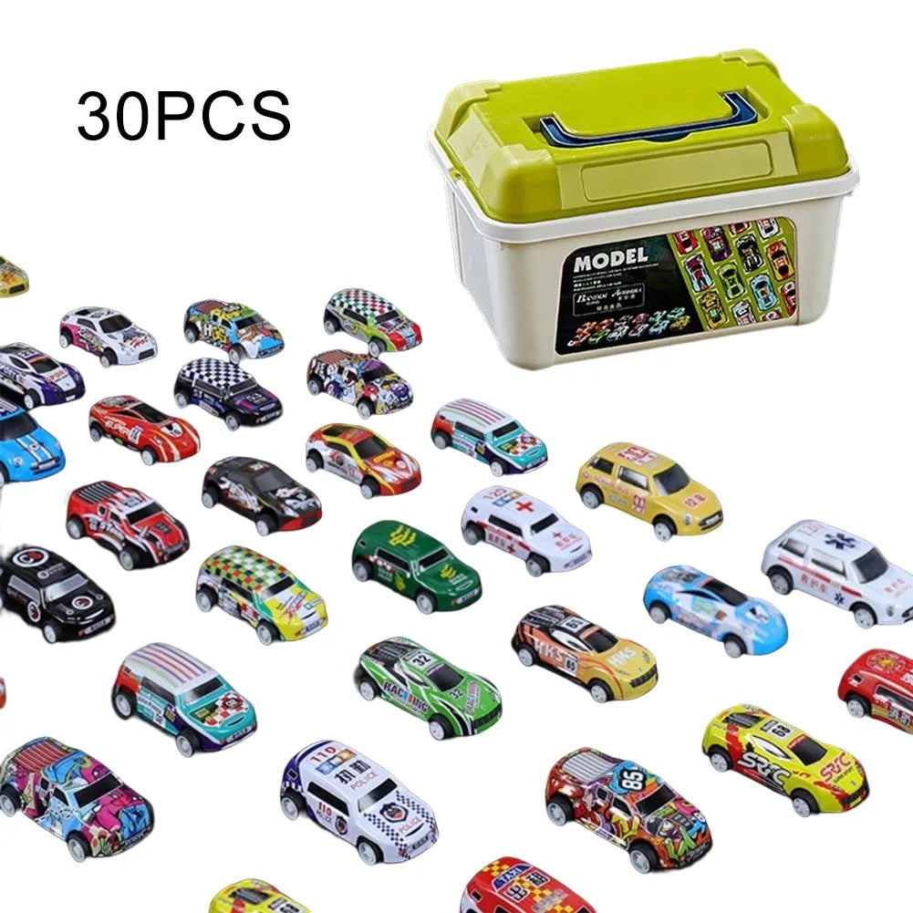20 30 50Pcs Mini Car Set Inertia Vehicles