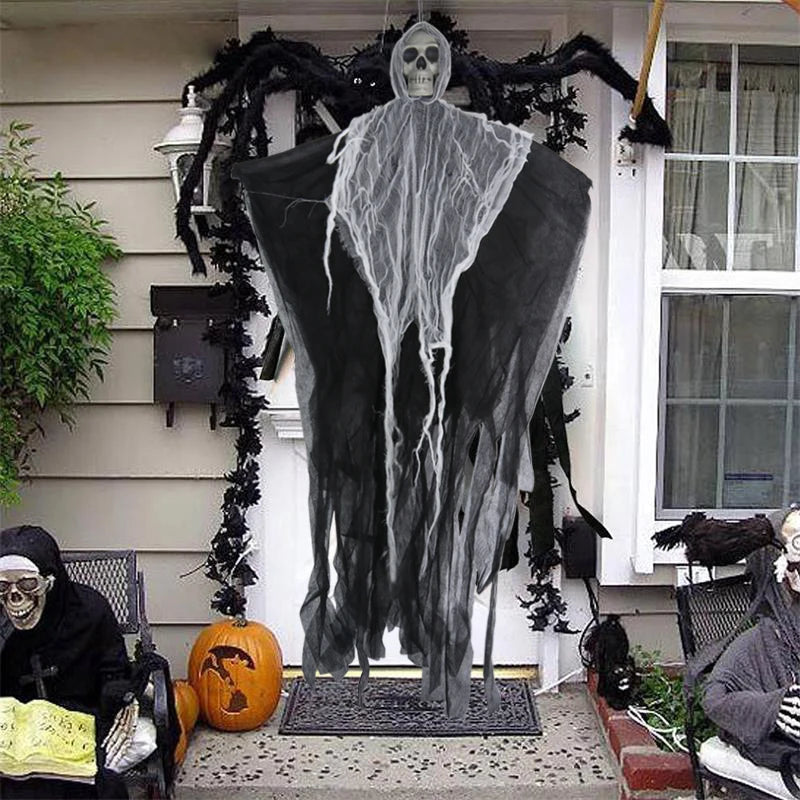 Halloween Skull Gauze Hanging Ghost Decoration
