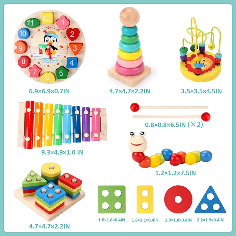 Montessori Baby Toys 3D Wooden Puzzles