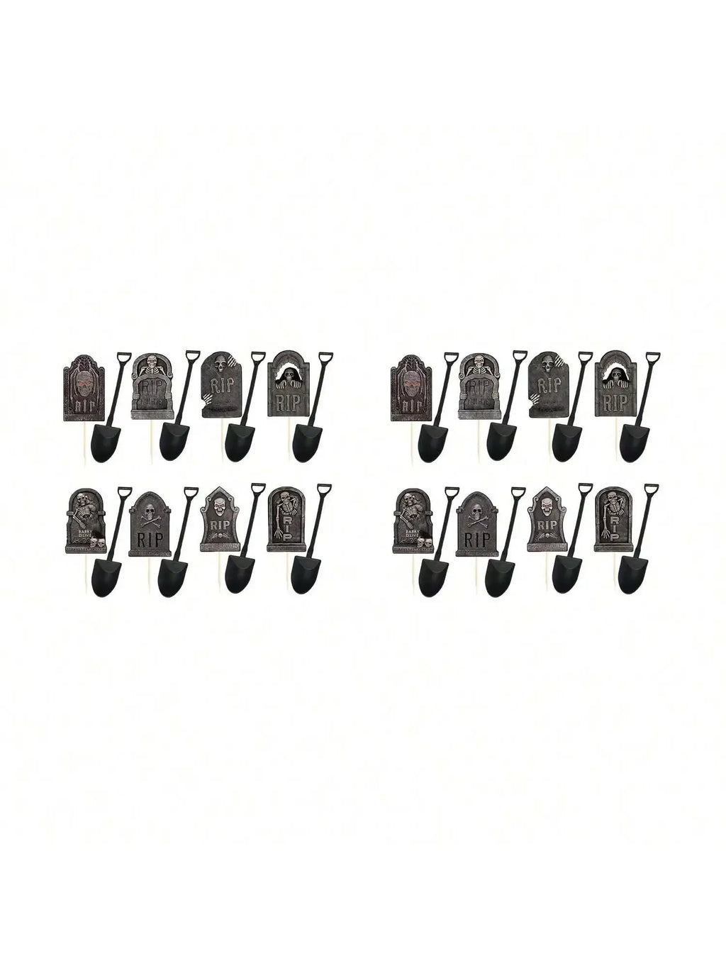 Halloween Cupcake Toppers Cake Decorations Tombstones Graveyard Cupcake