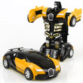 Mini 2 In 1 Car Toys One-key Transformable Car Toys Automatic Transforming