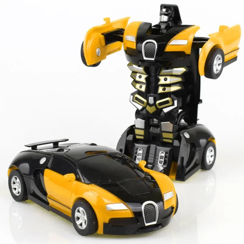 Mini 2 In 1 Car Toys One-key Transformable Car Toys Automatic Transforming