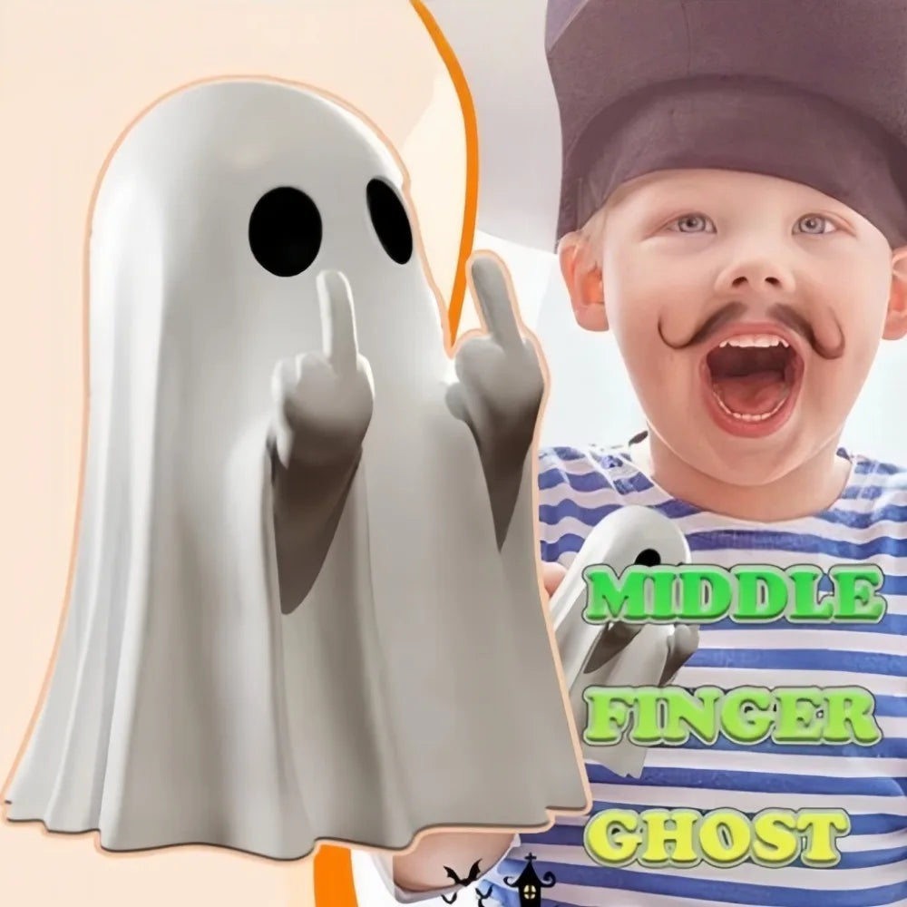 Cute Ghost Resin Statue Home Ornament