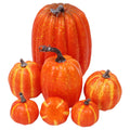 7pcs Pumpkin Autumn Decor Outdoor Foam Plastic