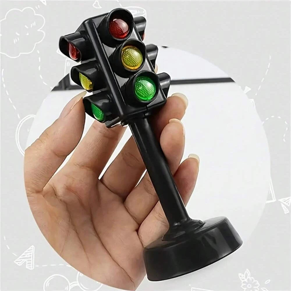 Mini Traffic Signs Road Light Block Children Safety Education Puzzle Traffic