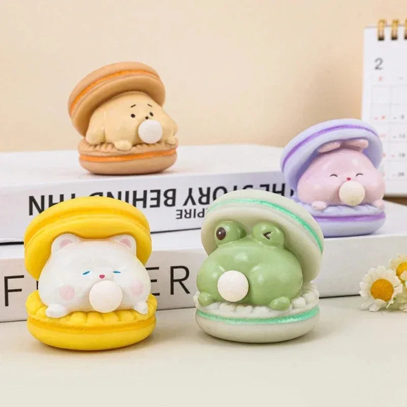 Cute Animal Pinch Bubble Burger Squishy Stress