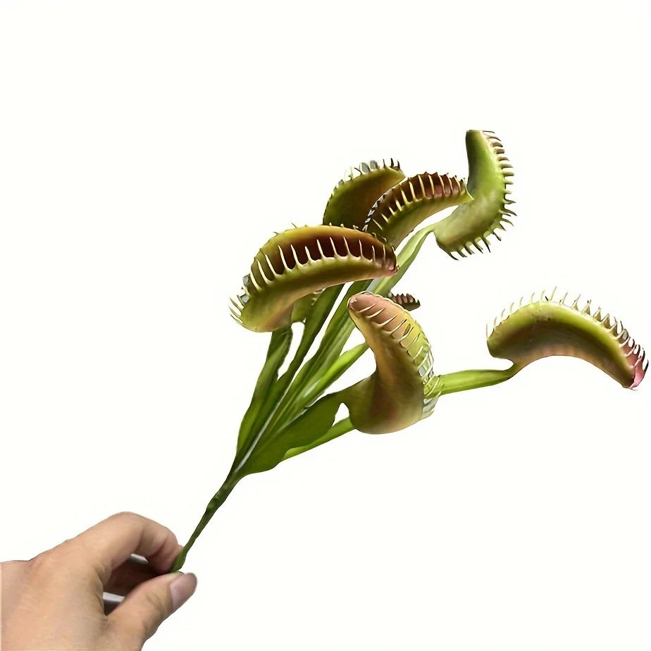 Lifelike Artificial Venus Flytrap Plant Halloween Decor