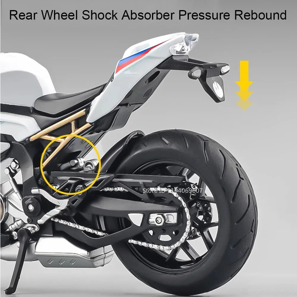 1:12 S1000RR Motorcycle Diecast Model Alloy