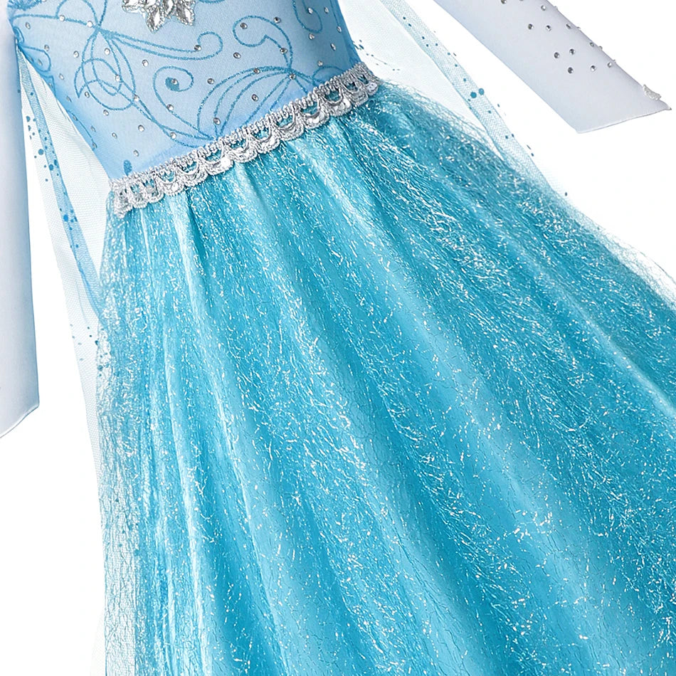 Elsa Anna Princess Costume Girls Frozen Style