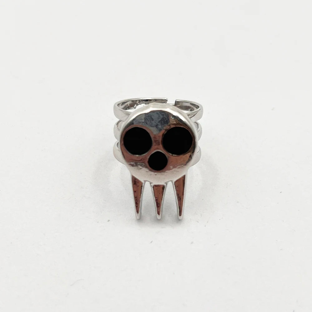 Anime Soul Eater Death the Kid Skull Ring Cosplay Alloy Adjustable Finger