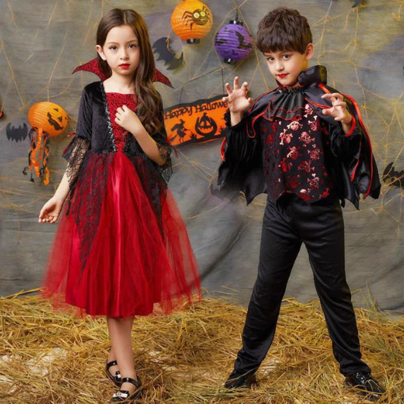 Halloween Girl Cosplay Vampire Dress Costume