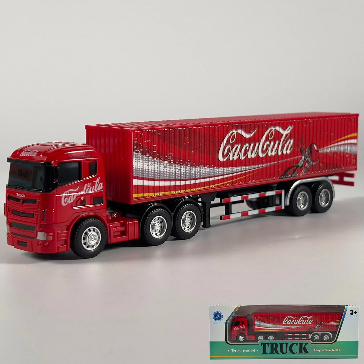 1:64 Scania Container Truck American Container Truck Alloy Diecast Model Car