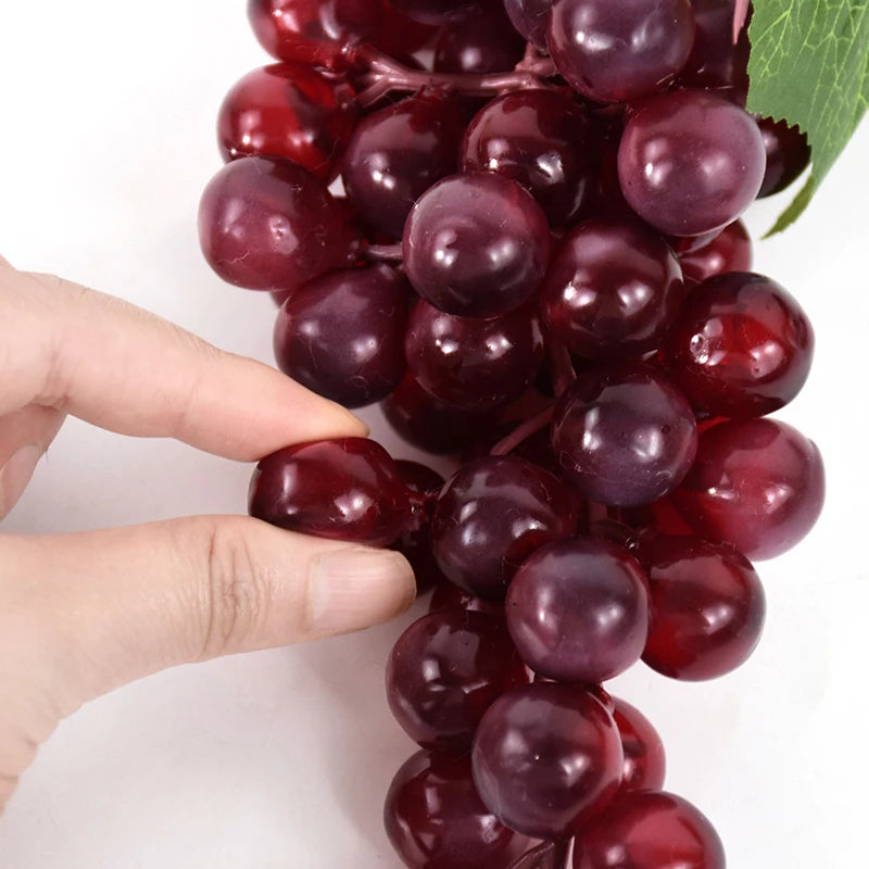 Artificial Grapes Bunches Simulation Fruits Grape Home Kitchen Wine Decoration