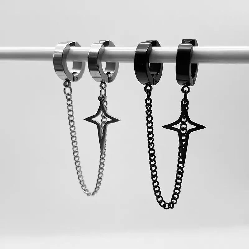 1Pcs Trendy Minimalist Stud Earrings Teens Ear No Piercing Earrings Women