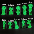 10Pcs Luminous Elf Glow Dark Resin Ornament Miniature Micro Landscape Garden