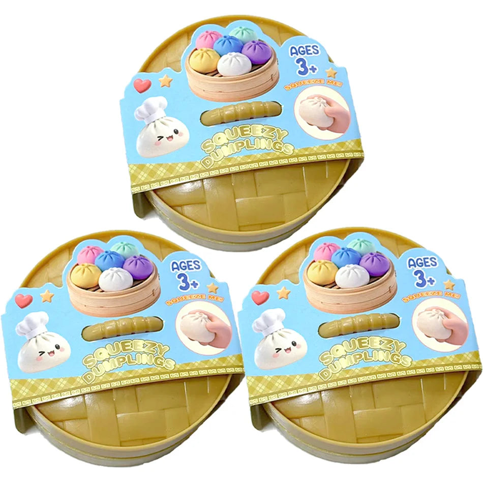Glitter Dumpling Squishy Toy 6 Styles Box
