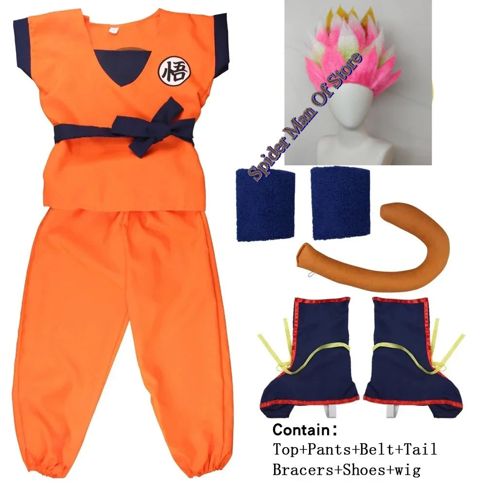 Adult Kids Son Goku Costume Anime Cosplay