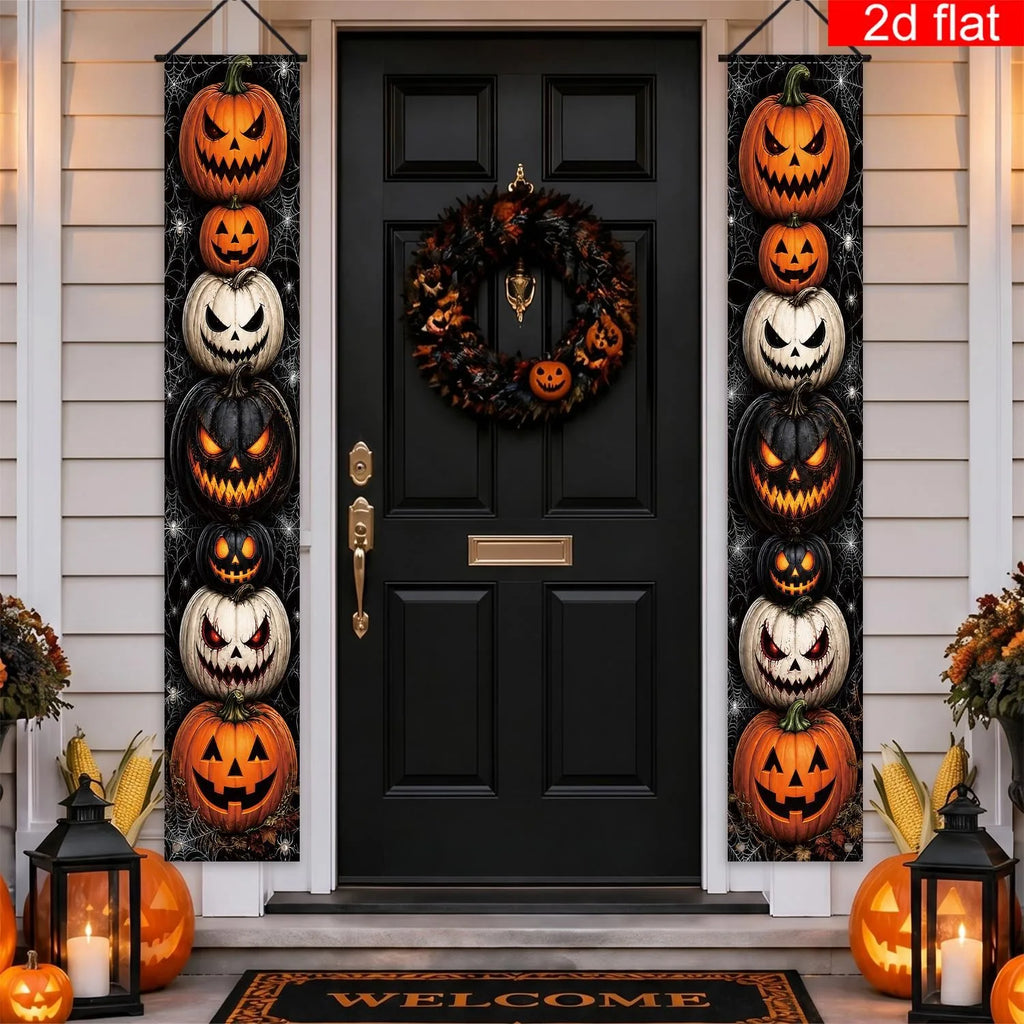 Halloween Porch Banner Set Jack O Lantern