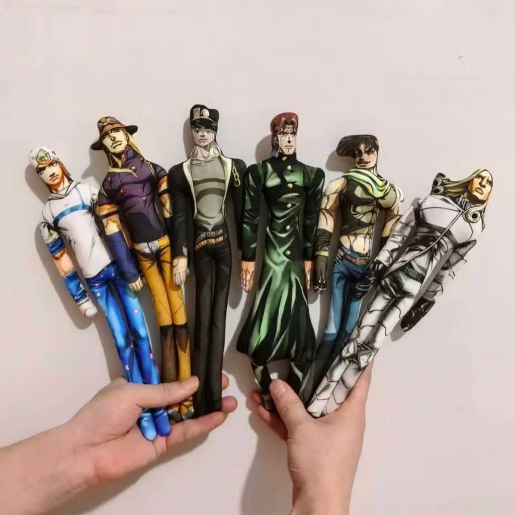 28cmJoJo Jotaro Kujo Joseph Joestar Gyro Zeppeli Johnny Joestar Stuffed Doll