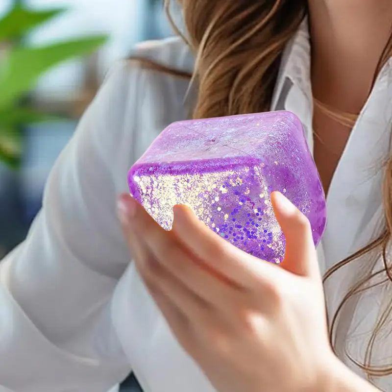 Maltose Cube Stress Squeeze Toy Colorful