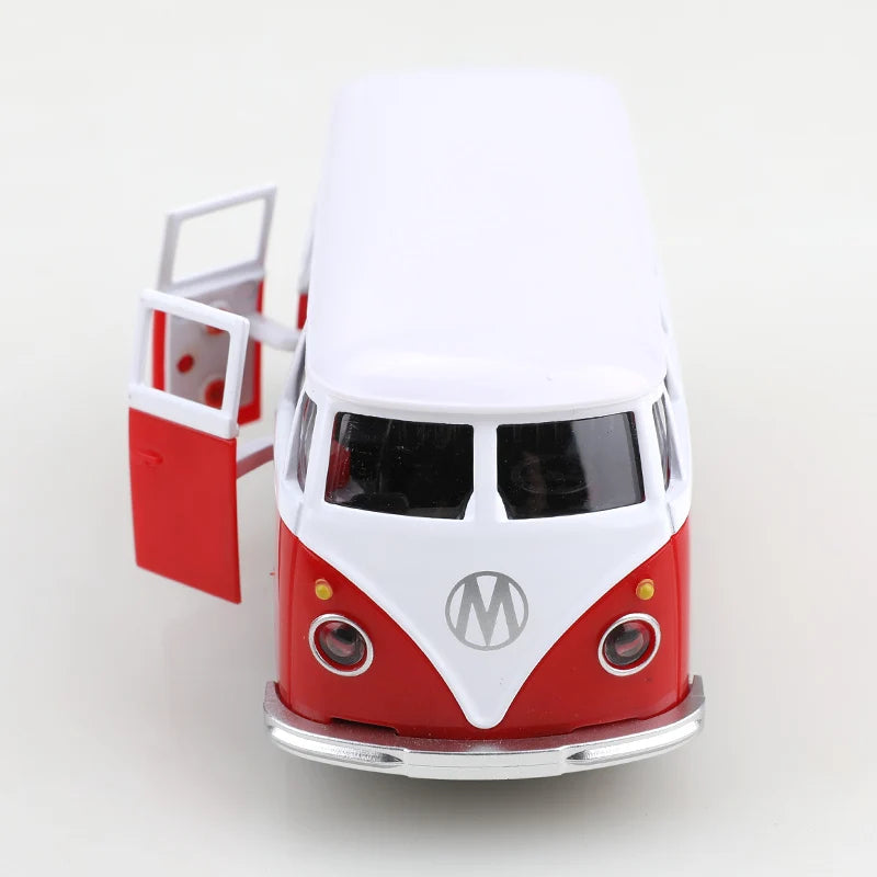 1:38 Classic Alloy T1 Bus Retro Exquisite Stylish Children's Toy