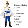 Royal Prince King Costume 7-Piece Medieval Set