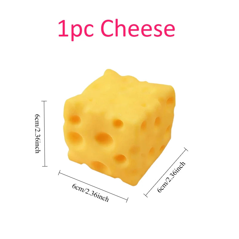 Giant Cube Cheese Squeeze Toy Simulation Slow