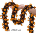 2m Halloween Tinsel Garland Pumpkin Spider Bat Shiny Metallic Twist Garland