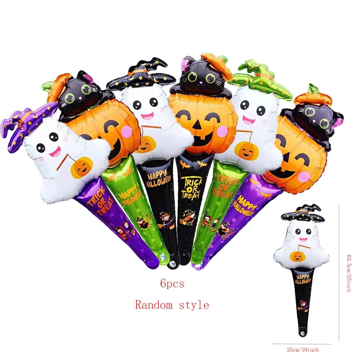 1set Giant Stand Pedestal Halloween Party Balloons Ghost Skull Pumpkin Tree