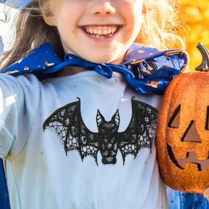 Halloween Black Lace Bats Bat Web Lace Stove Cloth Realistic Exquisite Scary
